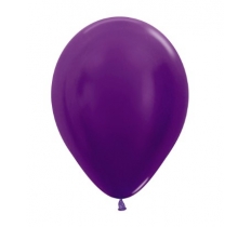 Sempertex 5" Metallic Violet Latex Balloons 50 Pack