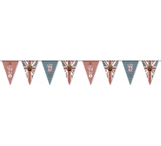 King Charles Vintage Triangle Bunting 3m