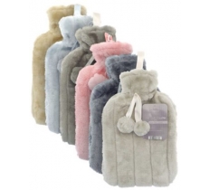 Hot Water Bottles with Luxury Faux Fur Cover ( Assorted )