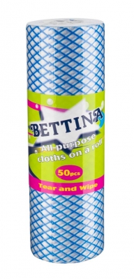 Bettina 50 Pc All Purpose Cloths On A Roll