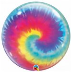 Qualatex 22" Tie Dye Swirls Single Bubble Balloon