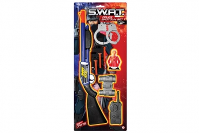 Police Shotgun Set On Blistercard "Swat"