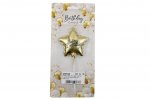 Gold Birthday Candle 6.5cm