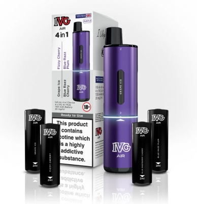 IVG Air 2400 Rechargeable 4 in 1 Vape PurpleStarter Kit