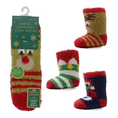 Babies Christmas Cosy Design Socks