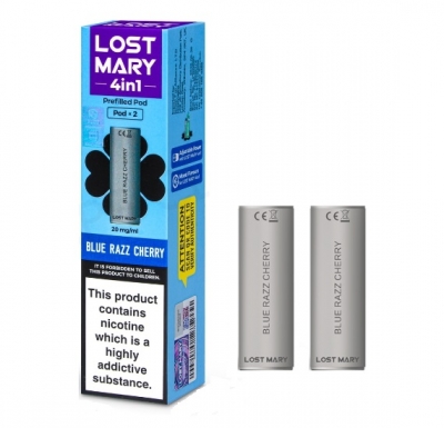 Lost Mary 4 In 1 Prefilled Vape Pod Blue Razz Cherry x 10