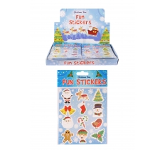 Christmas 10cm X 11.5cm Stickers 12 Pack X 120 ( 7p Each )