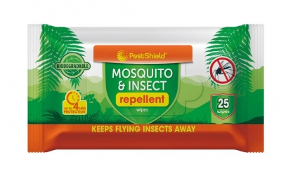 Pest Shield Mosquito & Insect Repellent Wipes 25 Pack