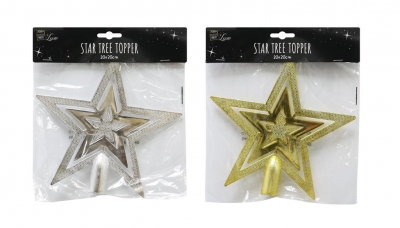 Star Tree Topper 20X20cm Shiny