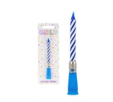 Blue Musical Birthday Candle (11.8cm)