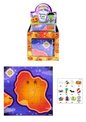 Game Halloween Treasure Map 195mmx195mm 240Pcs ( Sale By Pack )