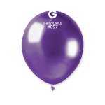 Gemar 5" Pack 50 Latex Balloons Shiny Purple #097