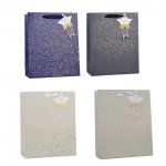 Gold Glitter Speckle Medium Gift Bag 26x32x12cm