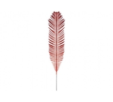 Glitter Christmas Fern Pick 58cm Red