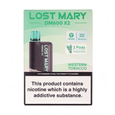 Lost Mary DM600 1200 Puff Vape Western Tobacco