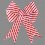 GIANT CANDY CANE BOW 37X49CM