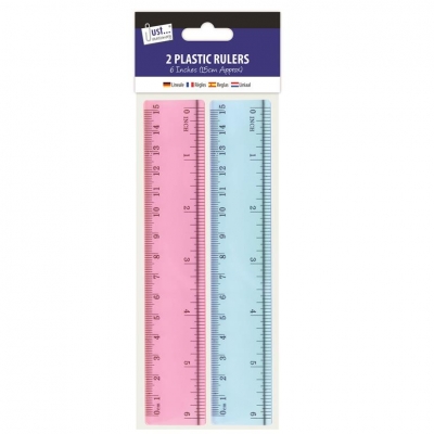 Tallon 6" Plastic Rulers ( Assorted Colours )