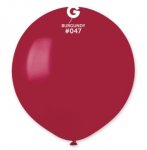 Gemar 19" Pack Of 25 Latex Balloons Burgundy #047