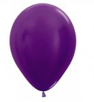 Sempertex 12" Metallic Violet Latex Balloons 50 Pack