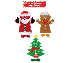 Puppet Hand Christmas Felt 19.5cm X 22.5cm Diy Set