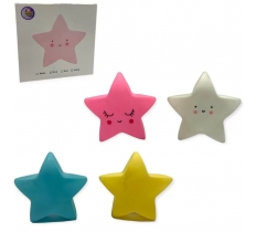 Star Night Light Assorted Colour 13cm