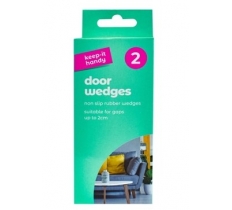 Rubber Door Wedges 2pk Clipstrip