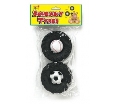 Squeaking Pet Toys 2 Pack ( Assorted Designs )