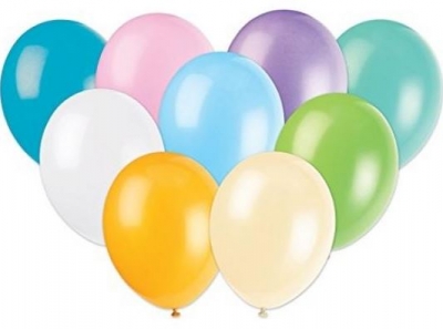 Premium 12" Pastel Latex Balloons Assorted Colours 10 Pack