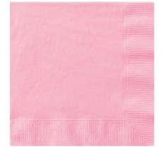 Lovely Pink Solid Paper Napkins 20 Pack