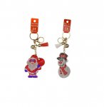 Christmas Diamond Santa / Snowman Keyring