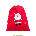 Deluxe Plush Red Santa Christmas Sack 50cm x 70cm