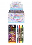 MINI HALLOWEEN WAX CRAYON 4 PACK 8CM X 120 ( 10P EACH )