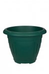 Whitefurze 24cm Round Venetian Planter Forest Green