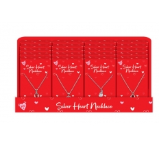 Valentine's Day Silver Heart Necklaces