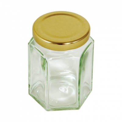 Tala Hexagonal Jar Gold Screw Lid 228g / 8oz