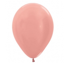 Sempertex 18" Mettalic Rose Gold Latex Balloons 25 Pack