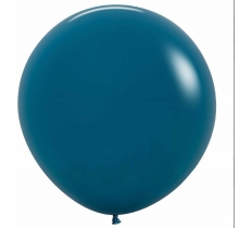 Sempertex Solid Deep Teal 24" Latex Balloons 3 Pack