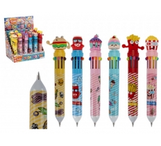 Fast Foodies 10 Colour Pen ( Assorted Designs )