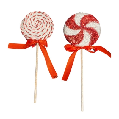 Candy Cane Lollipop 10 x 27cm ( Assorted )