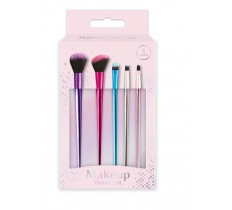 Colourful Makeup Brush Set 5pk