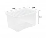 Wham Crystal 60L Box And Lid