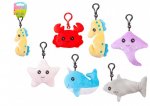 Plush 8cm Sea Life Animal With Clip ( Assorted Designs )