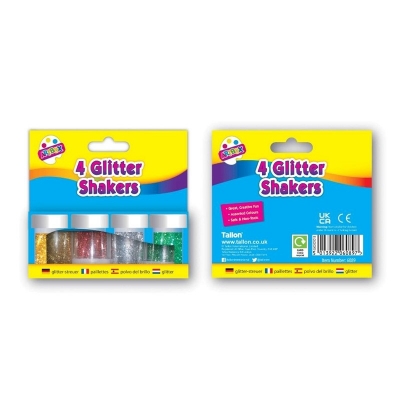 Tallon Glitter Shakers 4 Pack