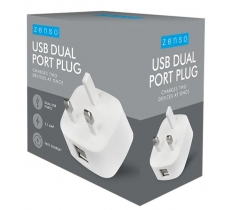 Dual USB Port Plug