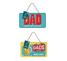 Father's Day Tin Plaque 20cm x 11.5cm