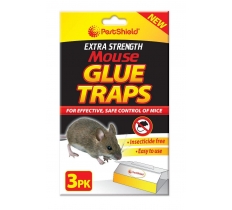 Pest Shield Extra Strength Mouse Glue Traps 3 Pack