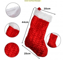 Deluxe Christmas Velvet Stocking 50cm X 21cm