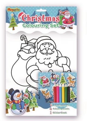 CHRISTMAS COLOURING SET