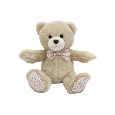 Floral Bear Plush 8"