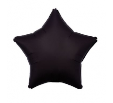 Amscan Silk Lustre Black Star Standard Packaged Foil Balloon